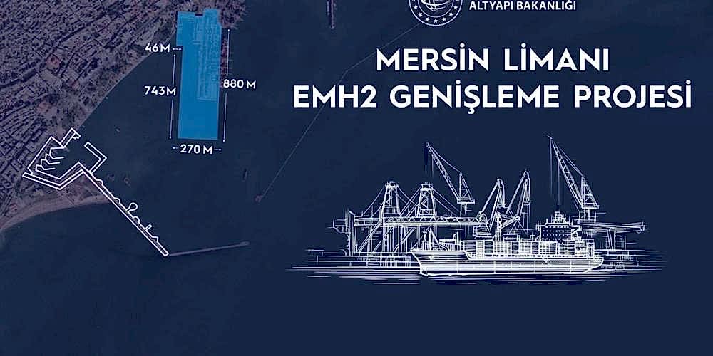MERSİN LİMANI GENİŞLEDİ, KAPASİTE 1 MİLYON TEU ARTACAK