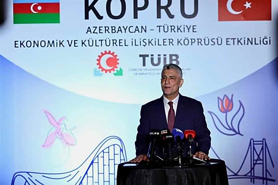 TİCARET BAKANI ÖMER BOLAT, AZERBAYCAN-TÜRKİYE EKONOMİK VE KÜLTÜREL İLİŞKİLER KÖPRÜSÜ ETKİNLİĞİ'NDE KONUŞTU