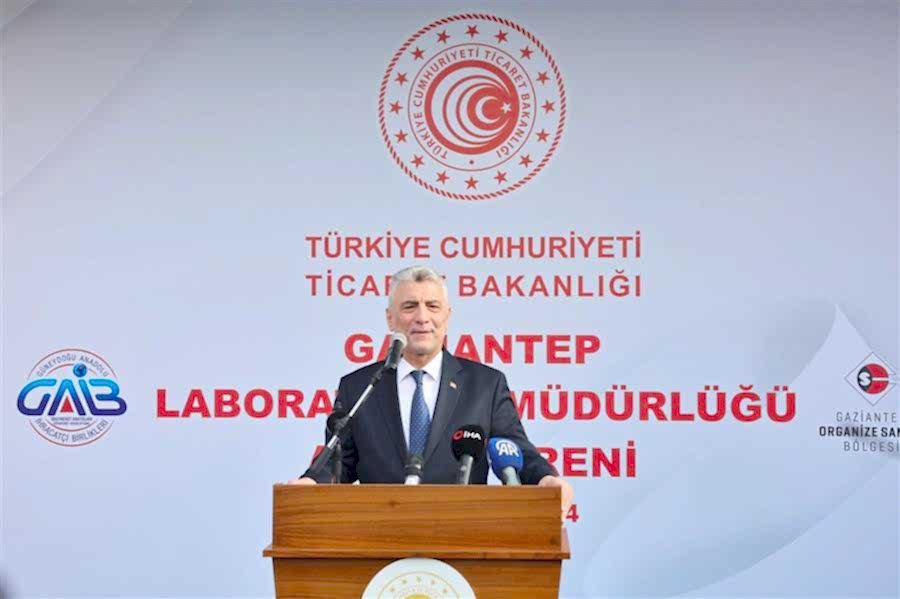  TİCARET BAKANI ÖMER BOLAT, GAZİANTEP GÜMRÜK LABORATUVAR MÜDÜRLÜĞÜNÜN AÇILIŞINDA KONUŞTU