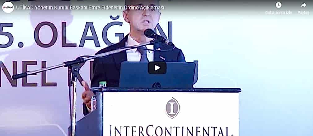 UTİKAD Yönetim Kurulu Başkanı Emre Eldener'in Ordino Açıklaması